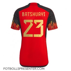 Belgien Michy Batshuayi #23 Hemma Matchtröja VM 2022 Kortärmad